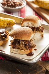 Smoked Barbecue Pulled Pork Sliders