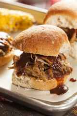 Smoked Barbecue Pulled Pork Sliders