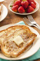 Homemade French Toast with Butter