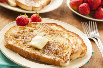Homemade French Toast with Butter