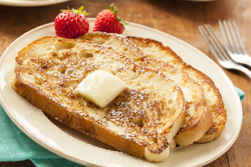 Homemade French Toast with Butter