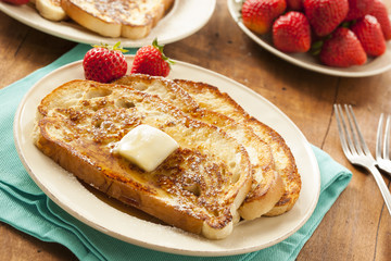 Homemade French Toast with Butter