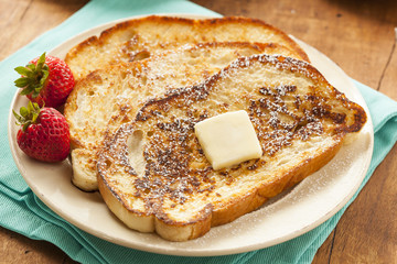 Homemade French Toast with Butter