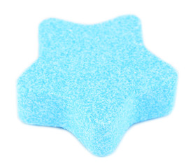 Sea salt for bathing, isolated on white