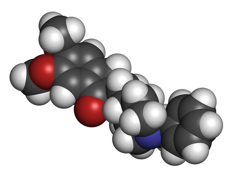 Donepezil Alzheimer's disease drug, chemical structure.