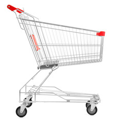 Shopping cart, isolated on white