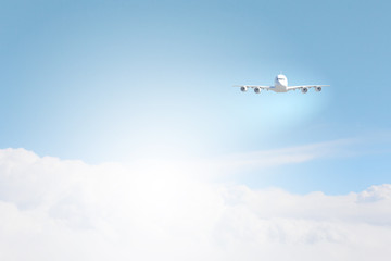 Image of airplane in sky