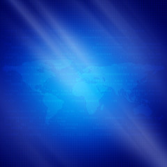 Blue background with the digital elements of  communications