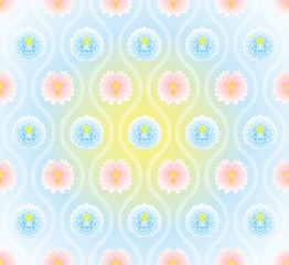 Vector: seamless pattern with chinese virtual po-phase flowers b