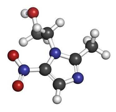 Metronidazole antibiotic drug (nitroimidazole class)