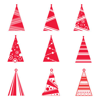 Vector Collection of Christmas Trees