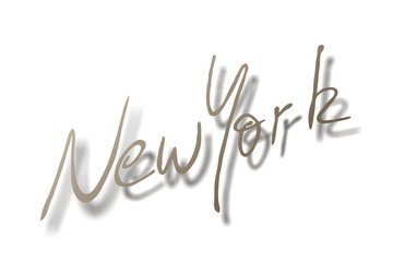 New York, Handschrift