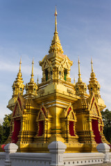 Fototapeta premium Chedi w Wat Kamat w Chomthong, Chiangmai, Tajlandia