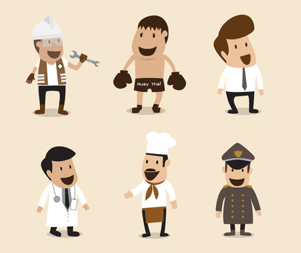 Group of People in different Occupation