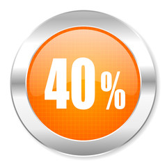 40 percent icon