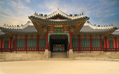 Fototapeta premium Pałac w Korei Południowej