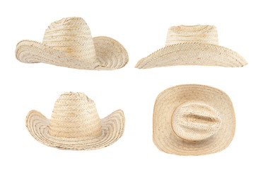 Straw hat isolated