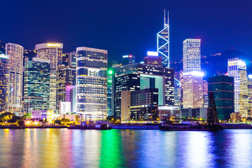 Fototapeta na wymiar Hong Kong city view at night