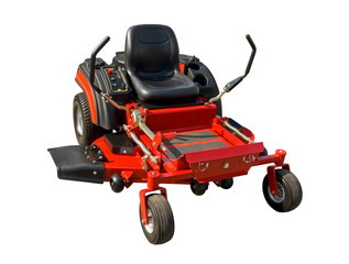 Red lawnmower