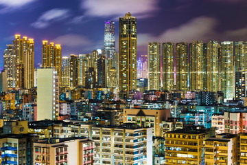 Obraz premium Hong Kong cityscape at night