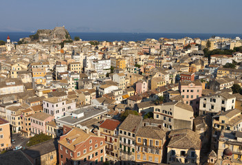 Fototapeta na wymiar Stare miasto Korfu w Grecji