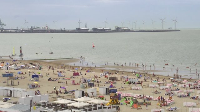 Beach activities time-lapse