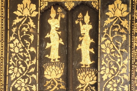 Thai temple window