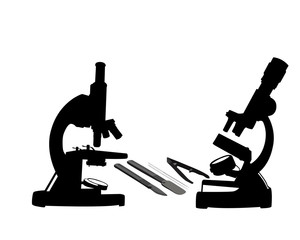 two microscopes
