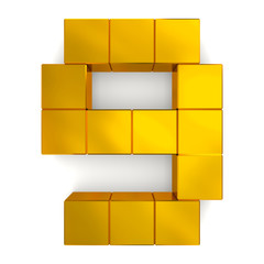 number 9 cubic golden