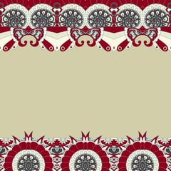 Floral mechanism seamless vector