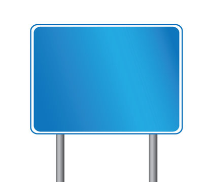 Blank Road Sign