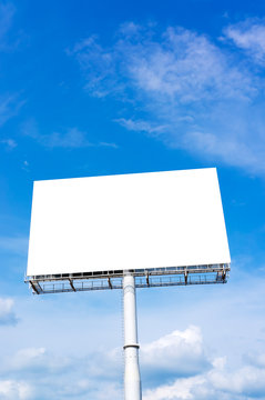 Blank billboard