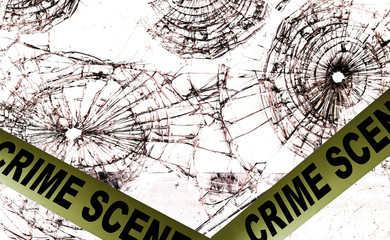 Obraz premium crime scene police tape