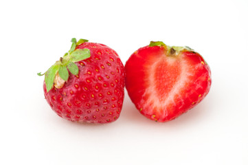 two strawberries