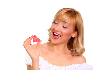 Girl eating watermelon