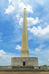 Fototapeta premium The San Jacinto Monument on a nice summer day