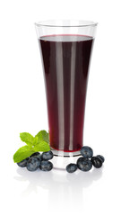 Fototapeta na wymiar blueberry juice
