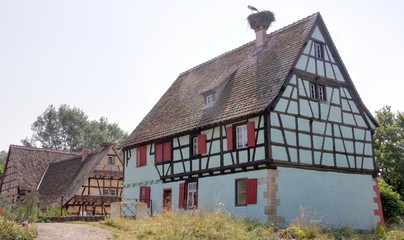 Fototapeta na wymiar tradycyjne alzackie domy
