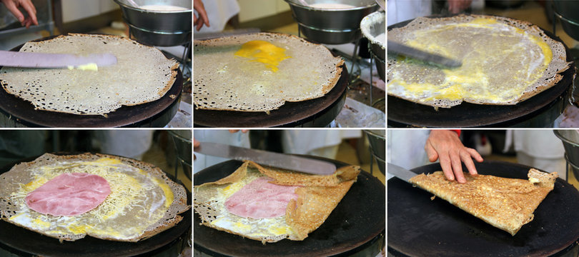 Fabrication d'une galette compl&egrave;te