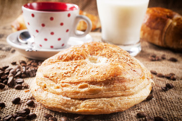 Fresh baked cheese pastry