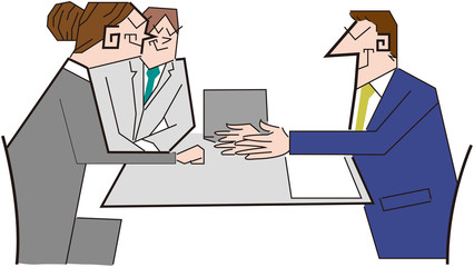 ビジネスシーン　ミーティング