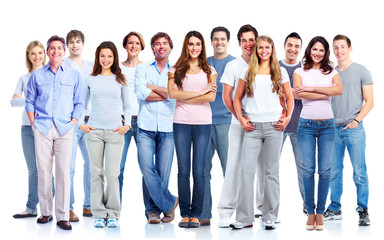 Group of casual people.