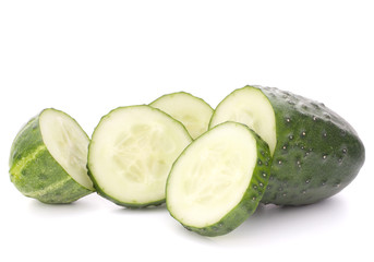 Sliced cucumber vegetable