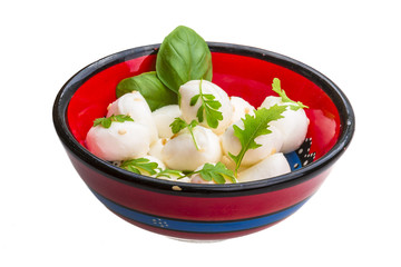 Mozzarella with herbs