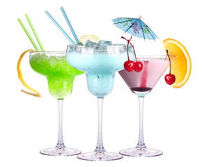 alcoholic exotic cocktail isolated