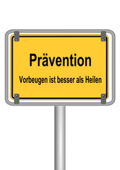 Schild Prävention