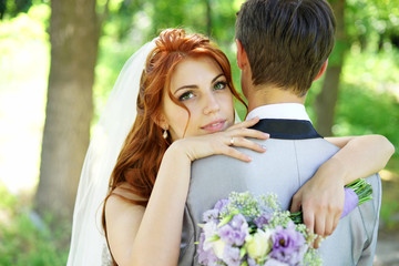 Naklejka premium bride and groom