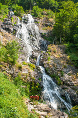Fototapeta na wymiar waterfall near Todtnau, a town in the Black Forest in Germany