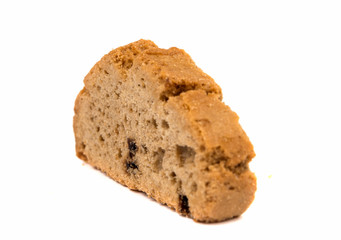 rich cookies with chocolate isolated