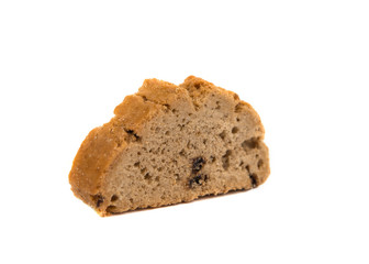 rich cookies with chocolate isolated